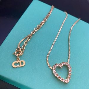 Christian Dior heart necklace